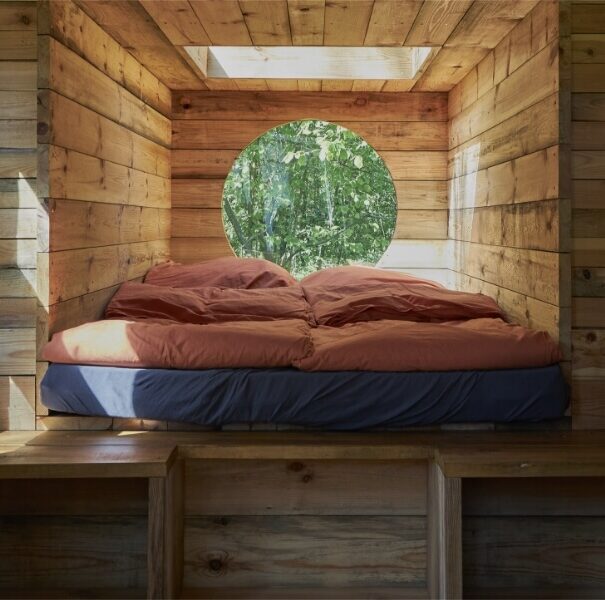 Bauwagen im Wäldchen - Innenansicht