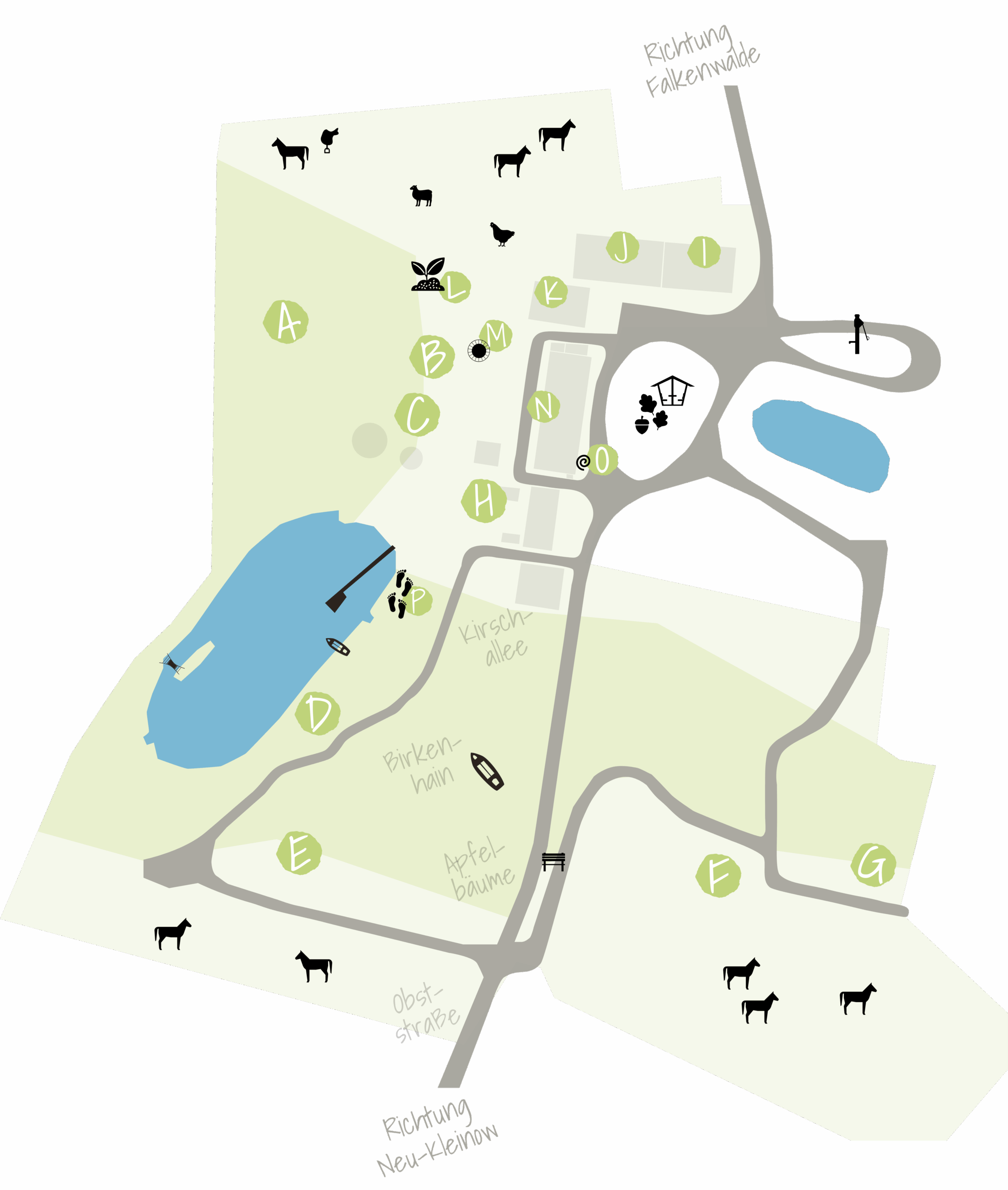 Map of the site